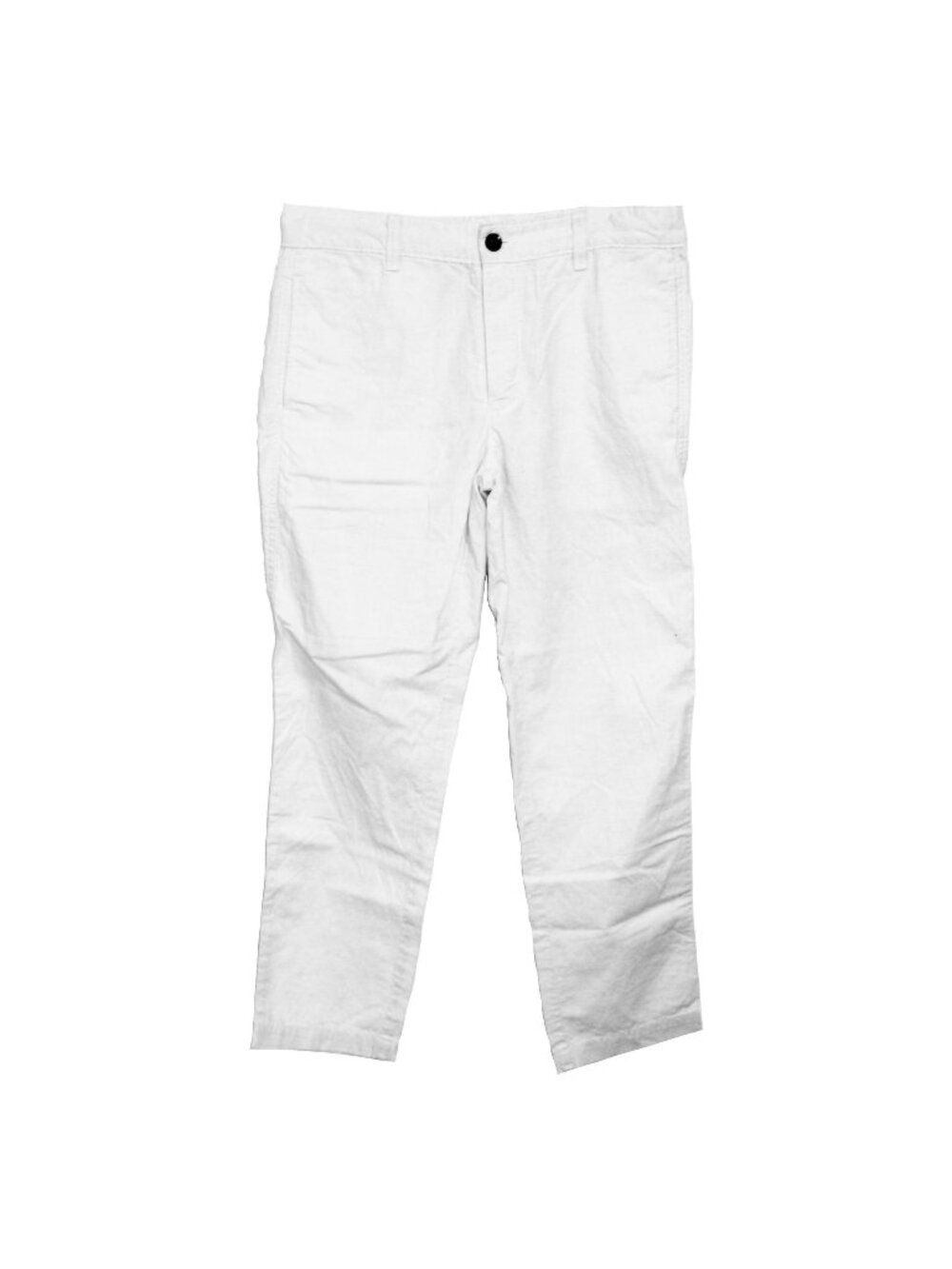 AG Adriano Goldschmied Mens Off White Linen-Blend Pants 32